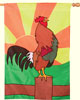 Morning Rooster Decorative Banner makes a charming morning greeting.
