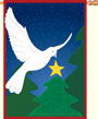 Wish Upon A Star - White Dove - Christmas Decorative Banner