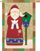 Santa's Doves Decorative Christmas Banner