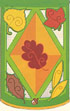Autumn Leaves Appliqued Breeze-Thru Flag is lovely seasonal decor for garden, patio or porch.