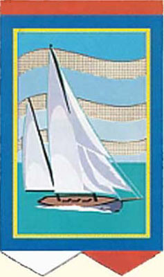 Sailboat Breeze-Thru Decorative Flag at Will of the Wind