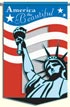 Liberty Appliqued Breeze-Thru Banner is great for a special 4th of July celebration!