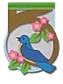 Bluebird Mini Banner at Will of the Wind