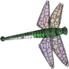 Glistening Green Dragonfly Miniature Kite by Tom Tinney