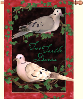Two Turtle Doves House Flag