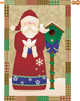 Santa and Doves Decorative House Flag