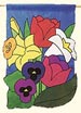 Spring Bouquet Appliqued Flag