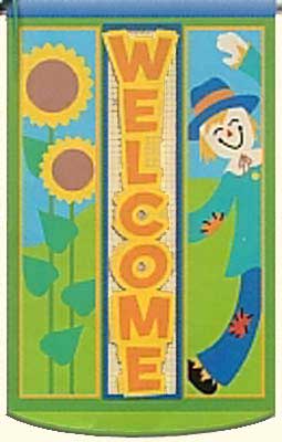 Harvest Welcome Decorative Flag