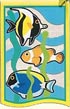 Tropical Fish Appliqud  Breeze_Thru Decorative Flag at Will of the Wind