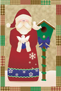 Santa with Doves Garden Flag