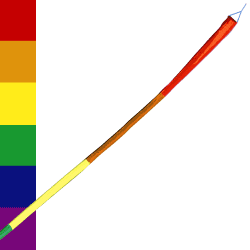 Rainbow Tube Kite Tail