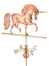 Unicorn Full Size Weathervane by Good Directions