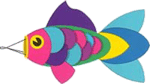 Damsel Fish Windsock-Approx. 32" long