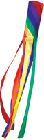 40" and 60" Spiral Rainbow Windsocks