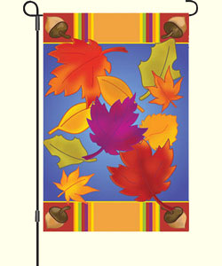 Dancing Leaves Garden Flag