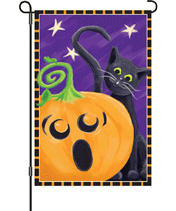 Halloween Surprise Garden Flag