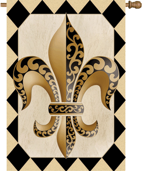 Fleur De Lis Decorative Flag