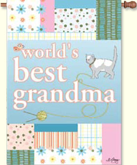 Best Grandma Decorative House Flag