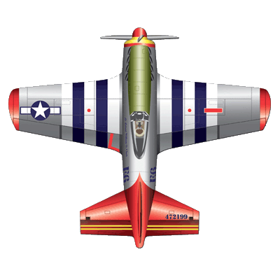P-51 Mustang 2D Flightzone Kite