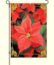 Elegant Poinsettias Garden Flag