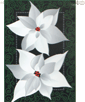 Silver Poinsettias House Flag