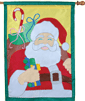 Saint Nick Appliqued House Flag